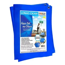 Lona Azul Ck300 Micras Cobertura Multiuso Telhado 6x2 Metros Foto mini 2