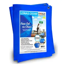Lona Azul Ck300 Micras Cobertura Piscina Multiuso Telhado 6x6 Mt Foto mini  2