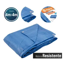 Lona Azul Reforçada 4x4 Metros 100 Micras Ajax Foto  mini 1