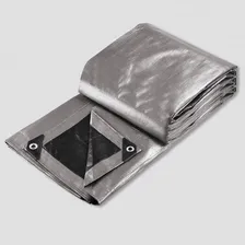Lona Blackout Cinza Preta Ck300 Micras Impermeável 4x2 Mts Foto mini 3