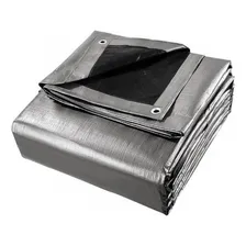 Lona Blackout Cinza Preta Ck300 Micras Impermeável 4x2 Mts Foto mini 1
