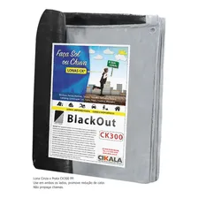 Lona Blackout Cinza Preta Ck300 Micras ImpermeƔvel 5x3 Mts Foto mini 2