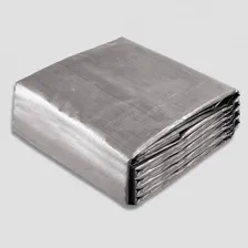 Lona Blackout Cinza Preta Ck300 Micras Impermeável 5x4 Mts Foto mini  3