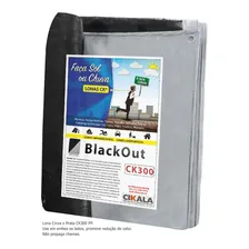 Lona Blackout Cinza Preta Ck300 Micras ImpermeƔvel 6x4 Mts Foto mini 2