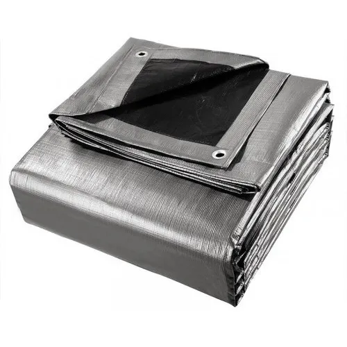 Lona Blackout Cinza Preta Ck300 Micras ImpermeƔvel 6x4 Mts Foto 1