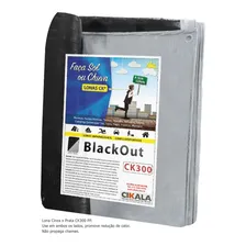 Lona Blackout Impermeável Cinza Preta 3x2 Mts Ck300 Micras Foto mini  2