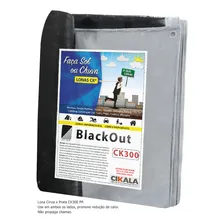 Lona Blackout ImpermeƔvel Cinza Preta 3x2 Mts Ck300 Micras Foto mini 2