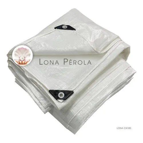 Lona Branco PƩrola 2x2m ImpermeƔvel Para Coberturas Foto 1