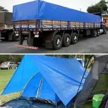 Lona Carreteiro 5x3 Azul 105 Gramas Pesada - Starfer Foto mini 4