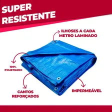 Lona Carreteiro 5x4m Multi Uso 75g/m Impermeável Uv Starfer Foto mini  2