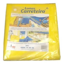 Lona Carreteiro Amarela Encerado Reforcada 7 X 6 Mt Foto  mini 1