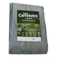 Lona Carreteiro Leve 5x4 Cinza Multiuso Impermeável Foto mini  3