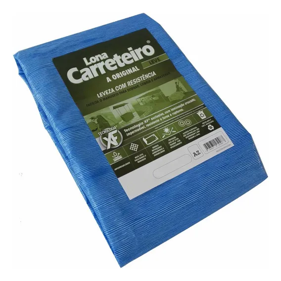Lona Carreteiro Leve Azul 7mx6m - Boomera Foto 1