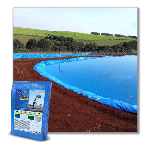 Lona Para Lago Tanque Criação De Peixe Impermeável 13x9 Mts Foto 1