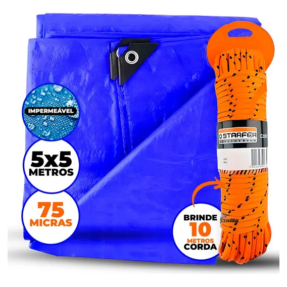 Lona Para Piscina Caminhão Reforçada Impermeável 5x5 + Corda Foto 1
