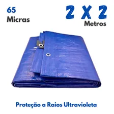 Lona Plastica Cobertura Impermeavel Azul 2x2 Starfer Foto mini 4
