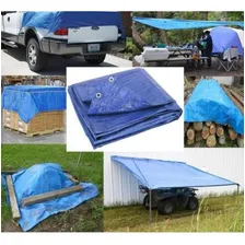 Lona Plastica Cobertura Impermeavel Azul 6x4 Starfer Foto mini 4