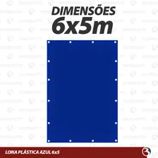 Lona Plastica Cobertura Impermeavel Azul 6x5 Starfer Foto mini 2