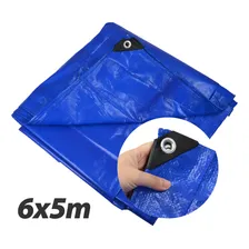 Lona Plastica Cobertura Impermeavel Azul 6x5 Starfer Foto mini 1