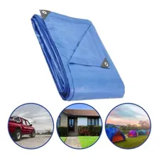 Lona Polietileno Azul 4x5 5x4 150 Micras Sol Chuva Multiuso Foto mini 2