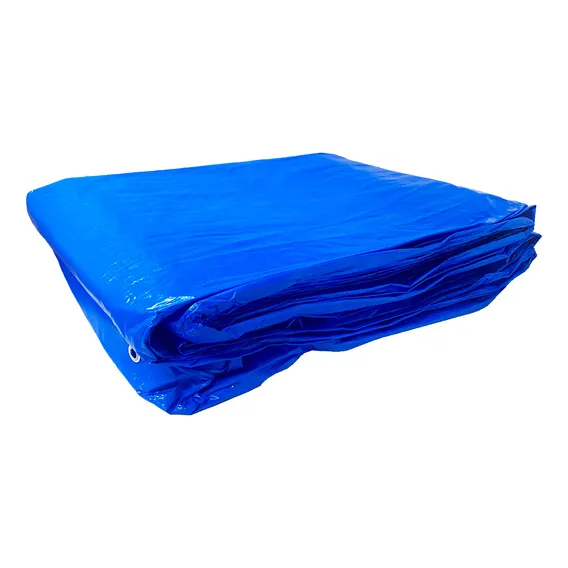 Lona Polietileno Com Ilhós 6 X 5 Azul 110g/m² Foxlux Foto 1