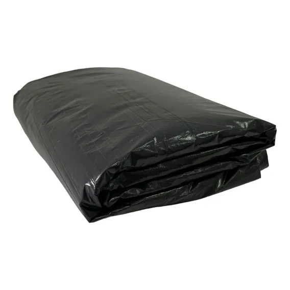 Lona Preta 4x50 25 Micras + 1 Fita Crepe 48x50 Foto 1