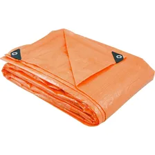 Lona Reforçada Plastico Vonder 8,0x6,0 metros - Laranja Foto  mini 1