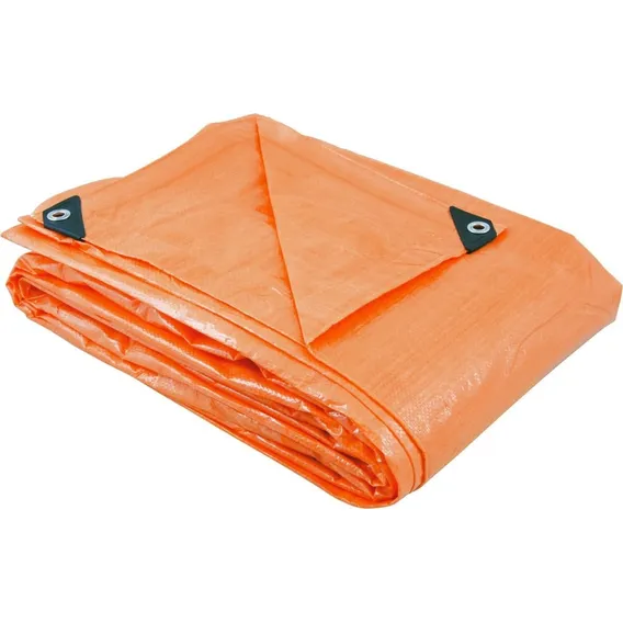 Lona Reforçada Plastico Vonder 8,0x6,0 metros - Laranja Foto 1