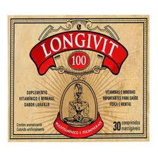 Longivit 100 Com 30 Comprimidos Mastigáveis Vitaminas Foto mini  3