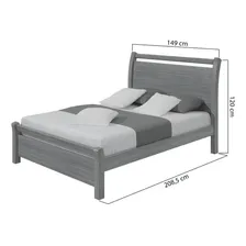 Lopas Reali Simple cama casal cor branco Foto mini 3