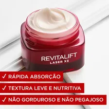 L'Oréal Paris Creme Facial Anti-idade Laser X3 Diurno Revitalift 50ml Foto mini 4