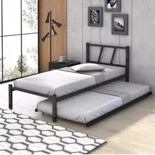 Lorenttistore bicama solteiro auxiliar beliche ferro resistente 100% aço estilo industrial reforçada Foto mini 2