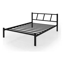 Lorenttistore Casal Chacara Pousada cama estilo indústrial ferro cor preto Foto mini 1