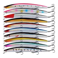 Lote 10 Isca de pesca 18 cm 23 g Isca artificial Isca de pesca marÃtima cor 10 unidades/saco Foto mini 1