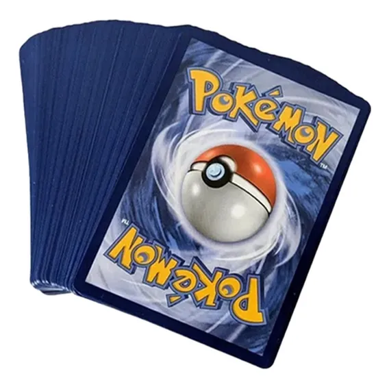 Lote 100 Cartas Pokémon 2 Cartas Brilhantes E 2 Raras Foto 1