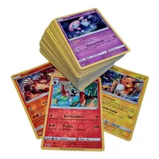 Lote De 100 Cartas Pokémon + 3 Brilhantes Foto mini 2