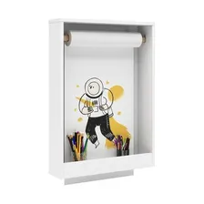 Lousa Infantil Painel Criação De Desenhos Com Rolo De Papel Cor Branco Foto mini 1