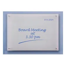 Lousa Painel De Vidro Temperado Escola Branco 120x80cm Liso Foto mini  3