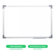 Lousa Quadro Branco C/ Moldura Em Alumínio 120x90cm Foto mini 4