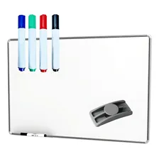 Lousa quadro branco mold aluminio 90x60 apagador 4 marcador Souza Foto mini  3