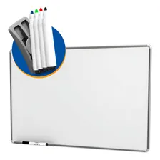 Lousa quadro branco mold aluminio 90x60 apagador 4 marcador Souza Foto mini 4