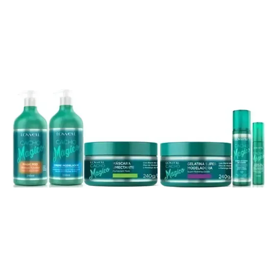 Lowell Cacho Mágico Kit Cacho Mágico 6 Produtos Completo Lowell Kit Foto 1