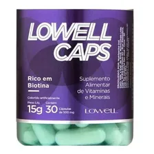 Lowell Caps 2 Un. Vitaminas E Nutrição Capilar 100% Natural Foto mini  2