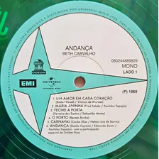 Lp Beth Carvalho - Andança - Disco Vinil Verde TranslĂșcido Remasterizado Foto mini 4