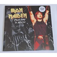 Lp Iron Maiden From Here To Mexico 1992 Clear Vinil Lacrado Foto  mini 1