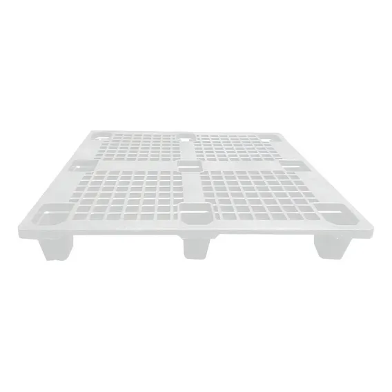 LP Pallet Plástico Vazado 1,00 X 1,20m Eco Branco Foto 1