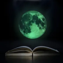 Lua Adesivo Parede Fluorescente Decoração Foto mini 2