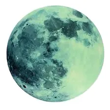 Lua Adesivo Parede Fluorescente Decoração Foto mini 1