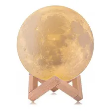Lua Cheia Abajur Luminária 10cm Lampada + Suporte Foto mini 1
