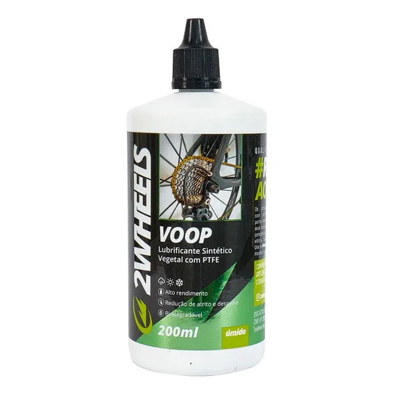 Lubrificante Bicicleta Voop Vegetal Com Ptfe Bike 200ml Foto 1